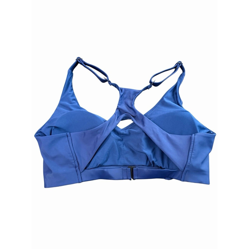Title Nine Sports Bra Womens XL Blue Crossback Athletic Adjustable #GG1-1 - Picture 2 of 8